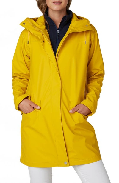 Helly Hansen Waterproof Moss Raincoat In Essential Yellow