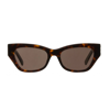 Givenchy 55mm Polarized Cat Eye Sunglasses In Havana / Brown