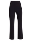 Chiara Boni La Petite Robe Venusette High-waist Straight-leg Pull-on Pants In Black