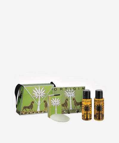 Ortigia Fico D'india Handbag Travel Set In White