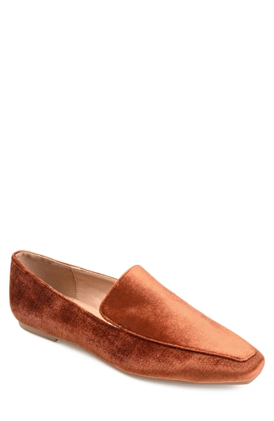 Journee Collection Tru Comfort Foam Silas Velvet Loafer In Brown