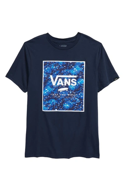 Vans Kids' Box Galaxy Glow In The Dark Cotton Graphic Tee In Dress