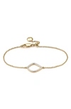Gucci Riva Kite Adjustable Diamond Bracelet In Gold