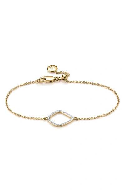 Gucci Riva Kite Adjustable Diamond Bracelet In Gold