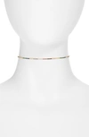 Shymi Celine Tennis Choker Necklace In Multi Color