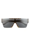 Burberry 38mm Shield Sunglasses In Dark Havana/ Dark Grey