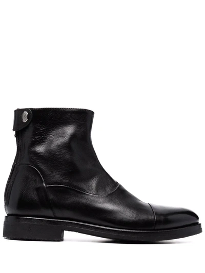 Alberto Fasciani Camil Leather Boots In Schwarz