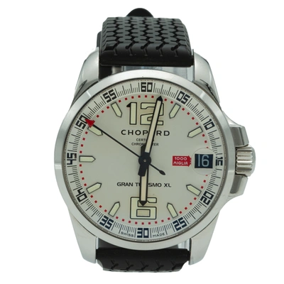 Pre-owned Chopard White Mille Miglia Gran Turismo Xl Limited Edition Automatic Watch 44 Mm