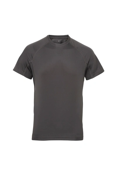 Tridri Tri Dri Mens Panelled Short Sleeve T-shirt (charcoal) In Grey