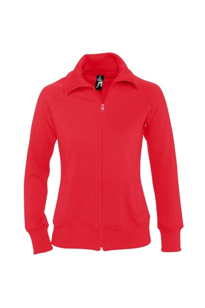 Sols Womens/ladies Soda Full Zip Active Sweat Jacket (red) | ModeSens