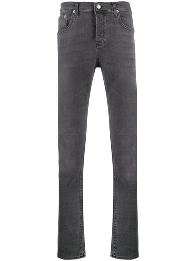 Sandro Slim Fit Washed Jeans In Grey