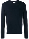 Sandro Round Neck Jumper In Black