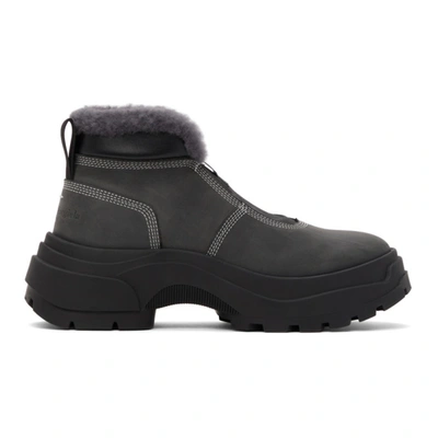 margiela shearling boots