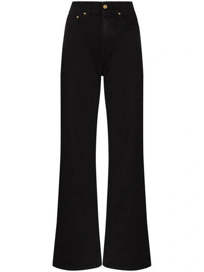 Tom Wood Claudia Wide-leg Jeans In Schwarz