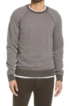 Vince Bird's Eye Wool & Cashmere Pullover In Frog/ Pearl