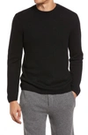 Vince Cashmere Crewneck Sweater In Black