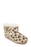 Minnetonka Women's Betty Pull On Booties Women's Shoes In Cream Leopard Print