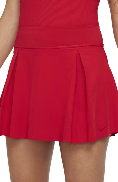 Nike Club Tennis Skirt In University Red/ Red