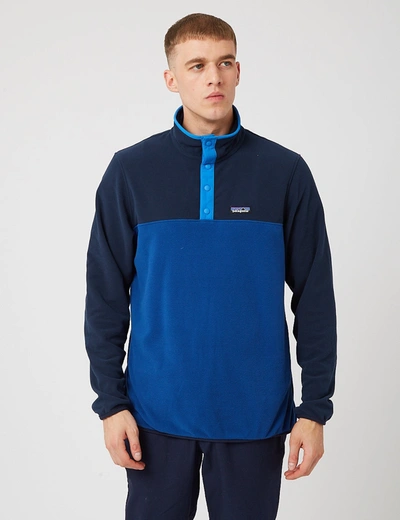 Patagonia Micro D Snap-t Fleece Pullover Superior In Blue