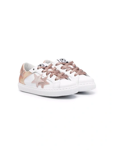 2 Star Teen Star-patch Low-top Trainers In White