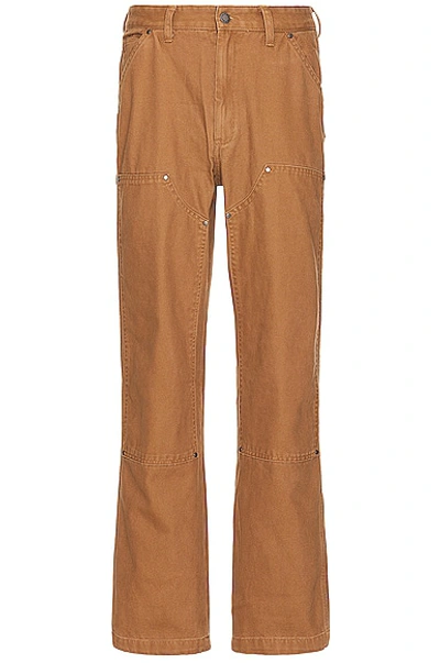 Dickies Duck Canvas Double Knee Trouser In Brown