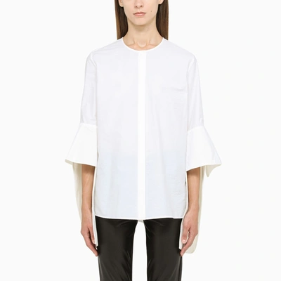 Loewe White Blouse With Asymmetric Sleeves