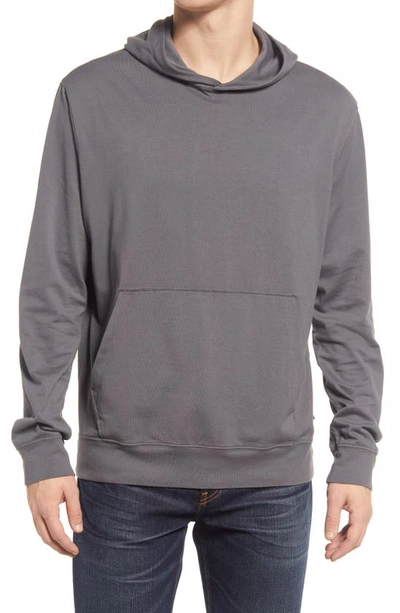 Ag Wesley Cotton Jersey Hoodie In Slate Sky