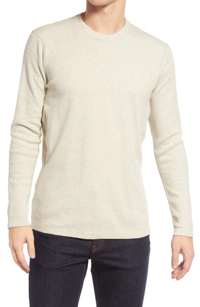 Bonobos Thermal Knit Cotton Crewneck In Heather Frosty