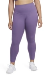 Nike One Lux 7/8 Tights In Amethyst Smoke/ Clear