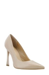 Marc Fisher Ltd Sassie Patent Leather Pointed-toe Pumps In Light Natural