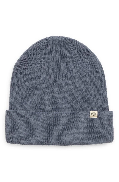 Madewell Recycled Cotton Beanie In Sunfaded Indigo