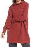 Free People Ottoman Slouchy Tunic In Cherry Mahogany