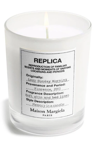 Maison Margiela Replica' Mini Lazy Sunday Morning Scented Candle 2 oz/ 70 G 1-wick Candle In White
