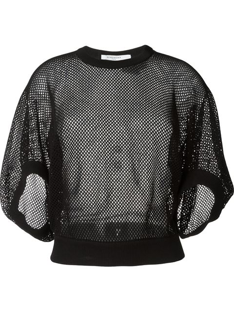 Givenchy Fishnet Sweater | ModeSens