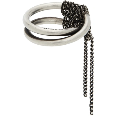 Ann Demeulemeester Kaatje Crossring Ring In Silver | ModeSens