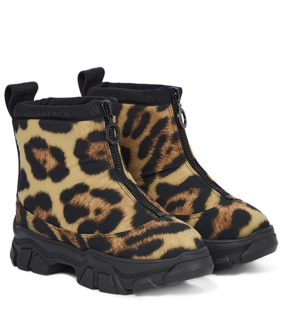 Goldbergh Black Stark Leopard Print Snow Boots