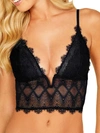 Cosabella Allure Lace Long Line Bra In Black