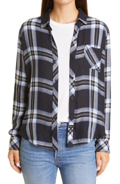 Rails Hunter Plaid Button-down Shirt In Admiral Blue Yell