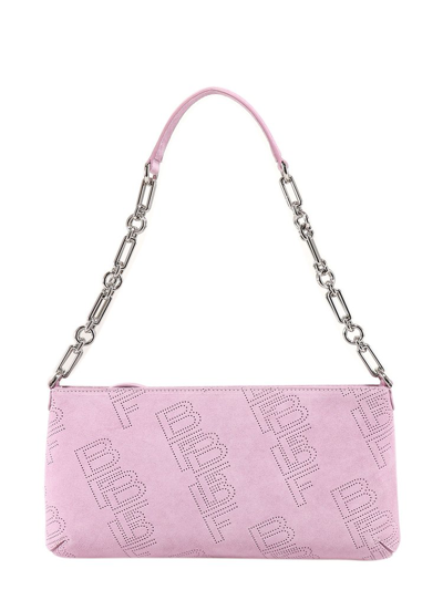 By Far Perforated Logo Pattern Shoulder Bag In Purple