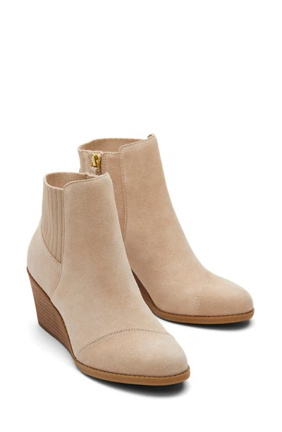 Toms Suede Bootie In Natural