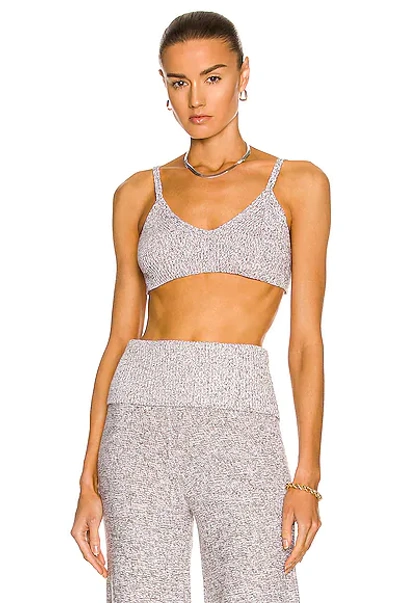 Off-white White Cropped Top In Viscose Blend In Grey