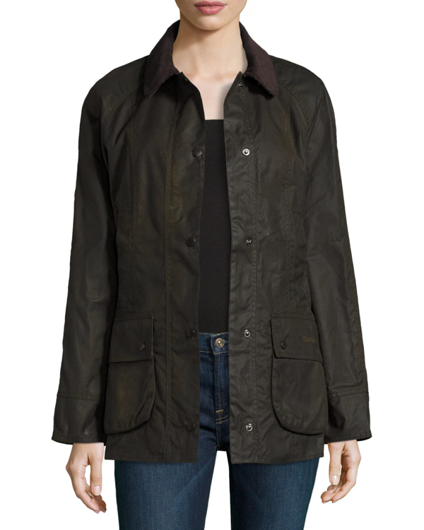 beadnell wax jacket olive
