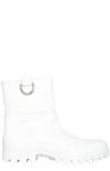 Msgm Ankle Boots In White