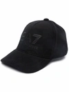 Ea7 Logo-print Baseball Cap In Black