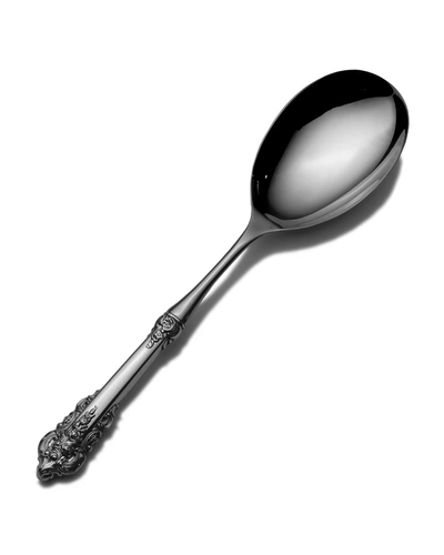 Wallace Silversmiths Grand Baroque Salad Serving Spoon In Silver