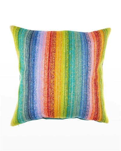 Mackenzie-childs Jaipur Multi Stripe Pillow