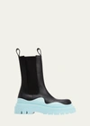 Bottega Veneta The Tire Boots In Black/blue