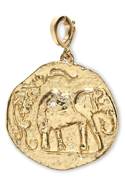 Azlee Elefante Large Diamond Coin Charm