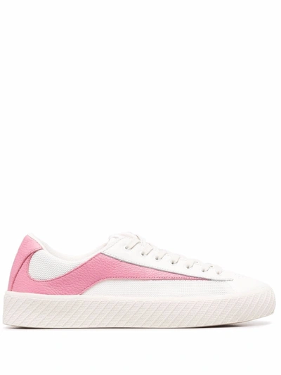 By Far White And Pink Fabric Rodina Sneakers