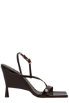 Gia Borghini X Rosie Huntington-whiteley Black Rosie 05 100 Patent Leather Sandals